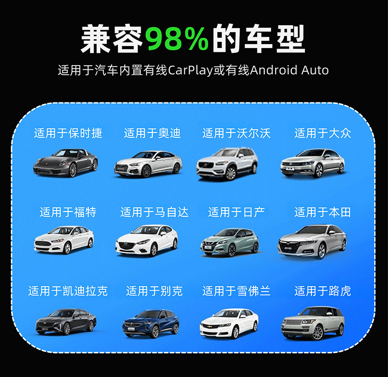 Hot-Selling Carplay Wireless Adapter for Smart Car Connectivity, Domestic Android Hicar and Apple Ios Box