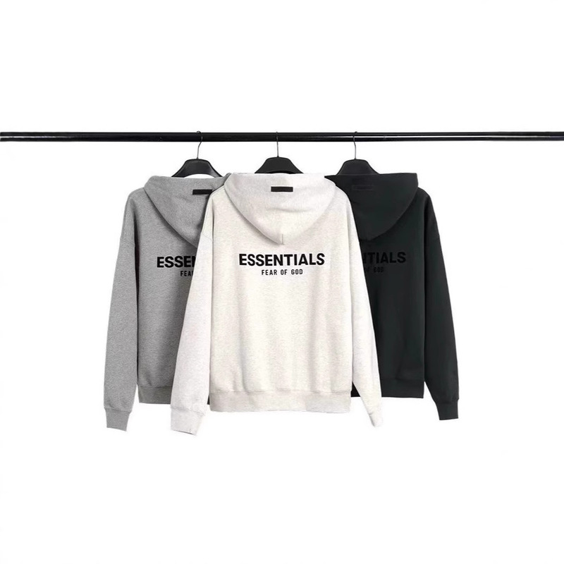 Fog Multi-Line Essentials Eighth Season Multi-Line High Street Fashion Brand Sweatshirt Technology Flocking Letter Hooded Sweatshirt Fog Multi-Line Essentials Eighth Season Multi-Line High Street Fashion Brand Sweatshirt Technology Flocking Letter Hooded Sweatshirt