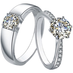 Moissanite diamond ring fashion personality ring girls Korean fashion fashion jewelry proposal Valentine's Day
