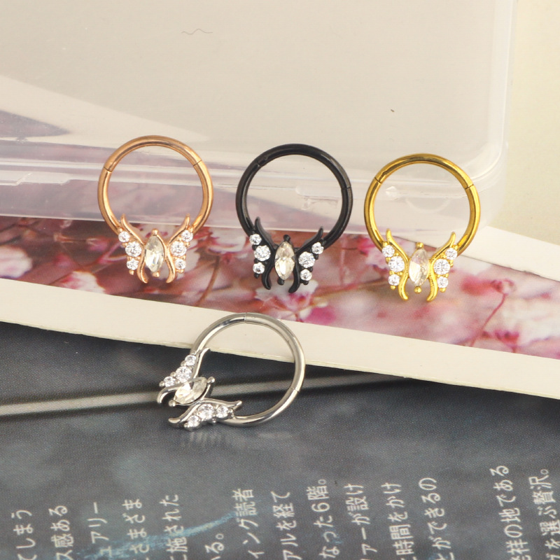 16G labret stud size and finish detail