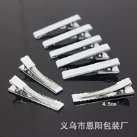 Зажим из утиного рта наполовину тонкий узкий 4.5cm зажим милый ручной работы патч зажим резьбовая ткань diy Материал аксессуары