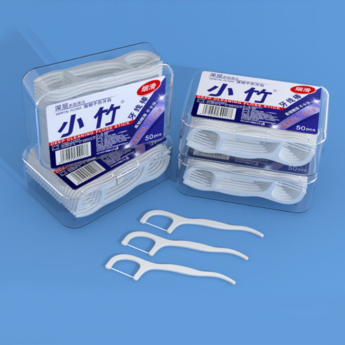 Xiaozhu Dental Floss Disposable Independently Packaged Dental Floss Box Portable Dental Floss Stick Toothpick Line Household Dental Floss Wholesale
