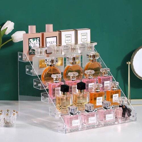 Multifunctional Nail Display Rack, New Transparent, Easy Assembly, 3-6 Layers, Nail Polish and Adhesive Organizer