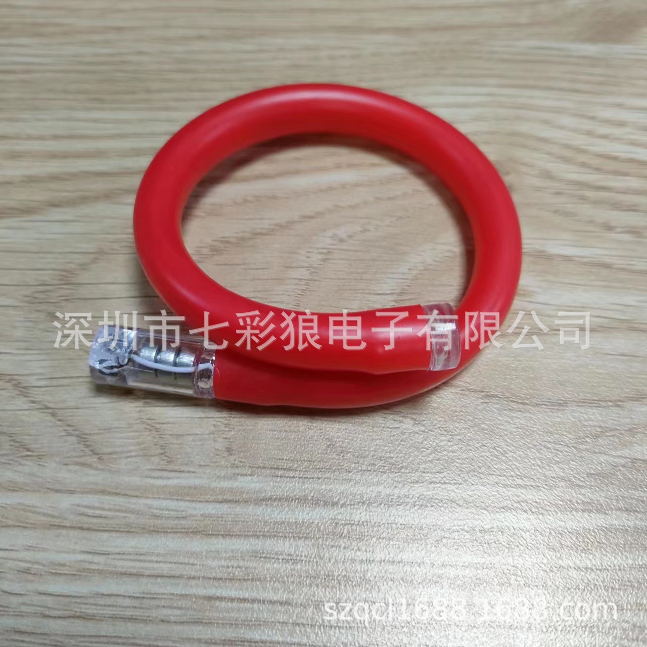 Pulsera luminosa de tubo Pulsera intermitente de colores LED Accesorios de vítores de concierto Pulsera estirable de tubo TPU