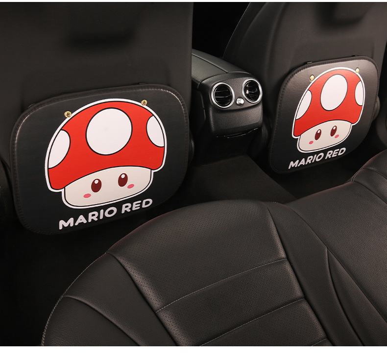 Mario Girl Cute Cartoon Car Seat Back Anti-Kick Pad Car Seat Back Anti-Dirt Pad Children's Anti-Kick Pad