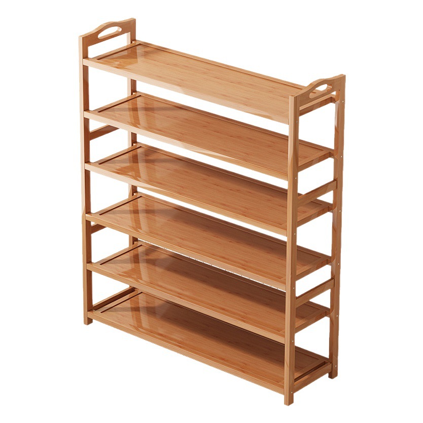 Zapatero bambú simple hogar piso Zapatero multi-capa ahorro de espacio dormitorio almacenamiento económico pequeño zapato gabinete