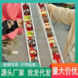 抱抱同款一米蛋糕盒 爱你新年快乐蛋糕盒包装盒网红一米甜品盒子