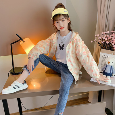 Children's Clothing Girl 2021 spring and autumn Western style motion coat leisure time children Korean Edition jacket girl Zipper shirt Athletic Wear