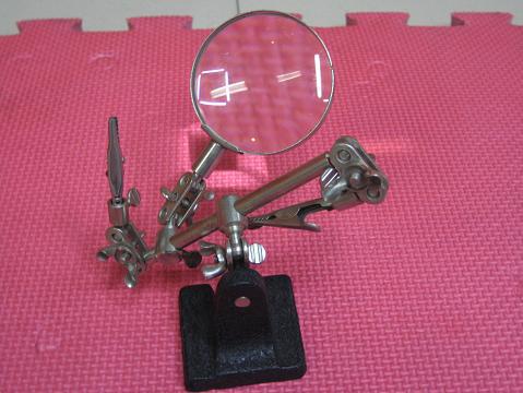 夹台放大镜 辅助 夹子 修理工具装配小零件工具台电器修理玻璃