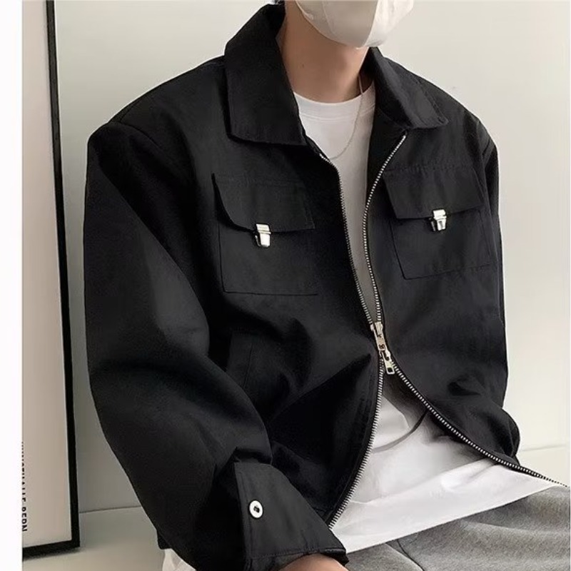 Chaqueta J152 (capa doble gruesa del paño compuesto) p38M-3XL negro-caqui