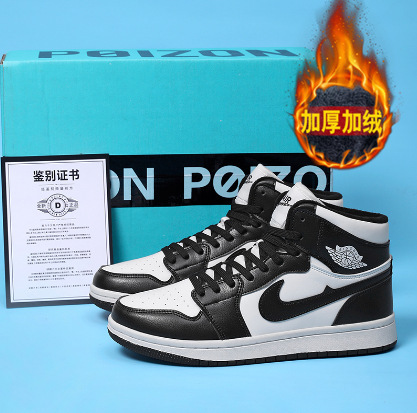 Putian Fleece-Lined Aj Factory Direct Sales Aj Men's and Women's Shoes Dunk High-Top Sneakers Air Force One Sports Sneakers Basketball