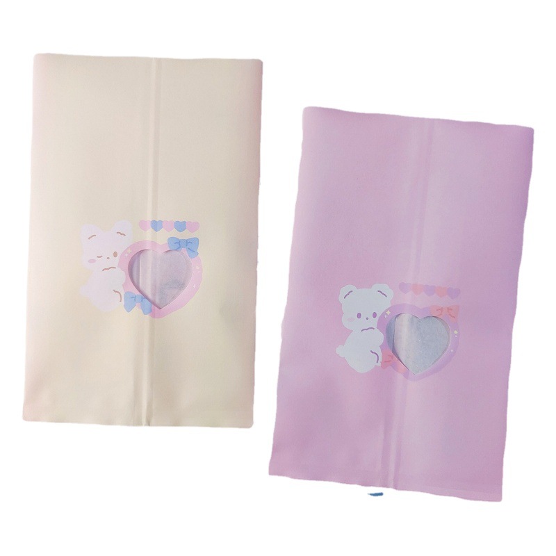 Japonés y coreano ins estilo lindo Internet celebridad FLO conejo bolsa de papel regalo joyería bolsa de embalaje foto accesorios de almacenamiento de papel