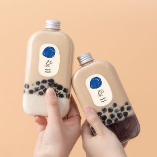 �ܶ�ͬ���̲�ƿpet����ƿmachi����ƿ�ⷽƿ400ml�rե��֭���ƿ