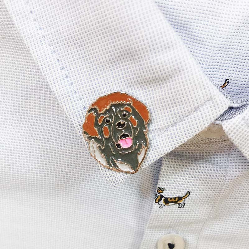 Alloy, Zinc Material Cute Pin Animal Dog Alloy Zinc Enamel Unisex Corsage Brooches
