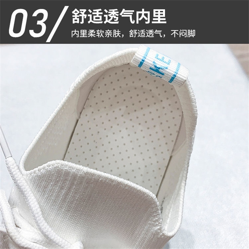 Cross-border foreign trade new small white shoes women's spring, summer and autumn mesh breathable sneakers fashion korean version soft-soled coconut shoes
