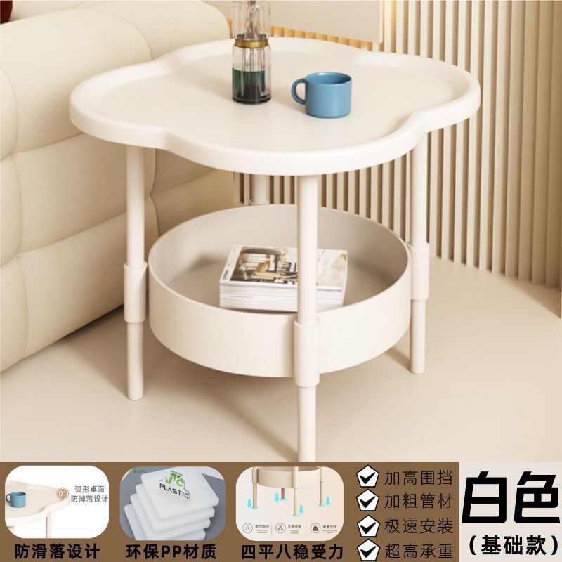中古可折叠茶几沙发边几客厅卧室实木楠竹小茶几小型床头置物架|undefined