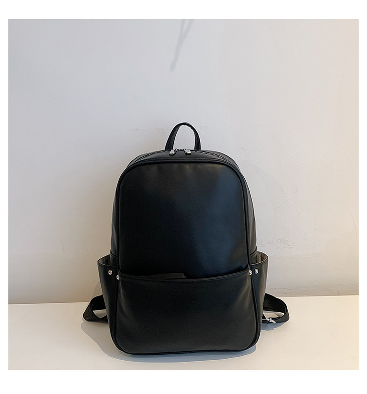 Waterproof 18 Inch Solid Color School School Backpack display picture 7