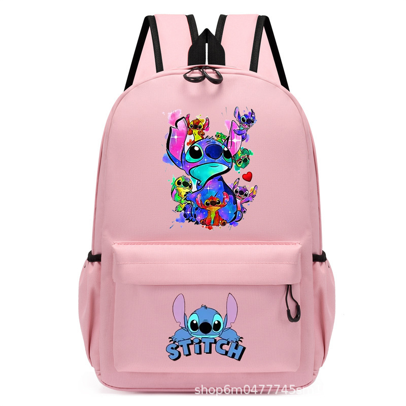 AliExpress Hot Sale Star Baby Cartoon Kindergarten Mochila rosa para niños y niñas Mochila para niños