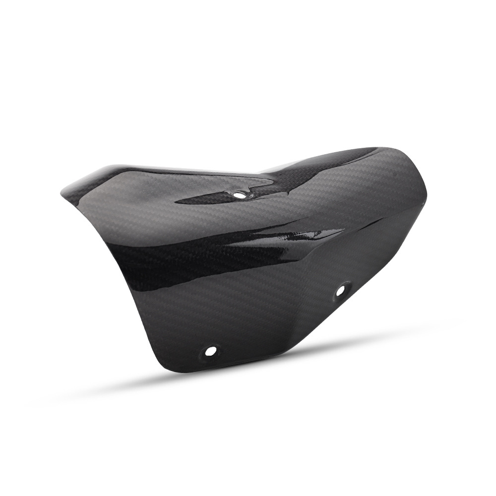 Motorcycle Modification Parts K12 Industrial and Trade Triangular Carbon Fiber Shield Heat Insulation Panel Protective Shell Non-Destructive Installation