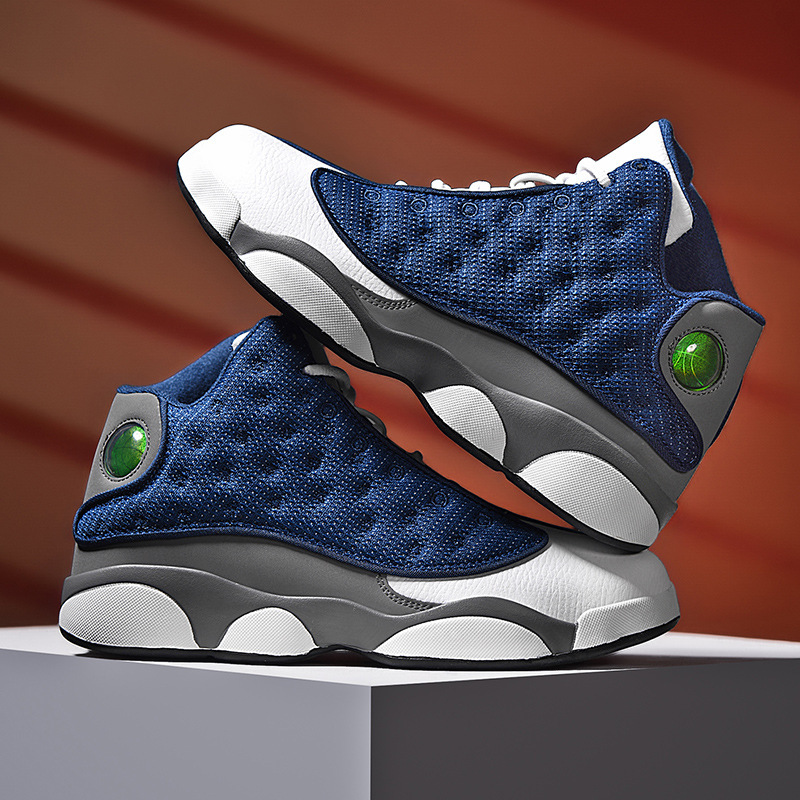 Aj13 Panda zapatos de hombre jóvenes estudiantes zapatillas de combate al aire libre zapatos de baloncesto pareja Zapatos altos Joe 13 zapatos de moda