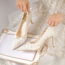 高级感舒适单鞋女2025年春夏季新款小众设计感尖头细跟浅口单鞋女