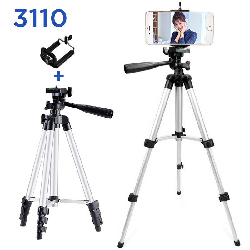 Aluminum Alloy Shooting Tripod Suitable for Mobile Phones, Cameras, Selfie Live Streaming Stand, Photography Three-Axis Gimbal, Essential for Dslr