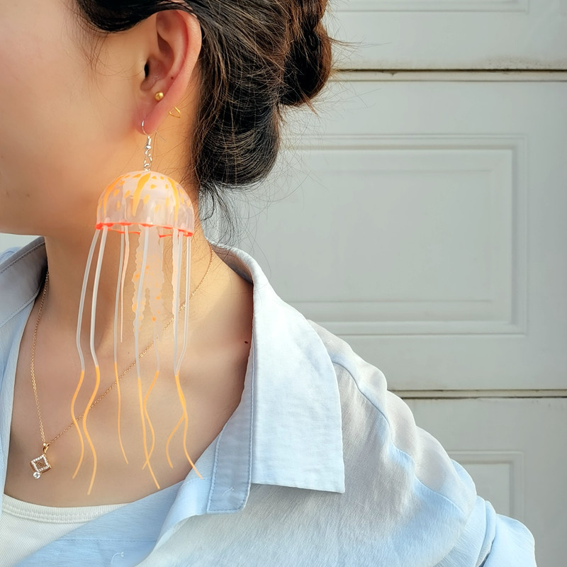 Exaggerated, Novelty Style Exaggerated Novelty Geometric Tassel Silica Gel Women'S Earrings