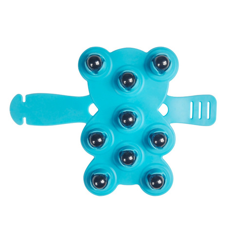 New Kowloon Bead Massager Magnetic Beads for Rubbing the Abdomen and Calfs to Dredge Bear Style Head Ball Massage Brush