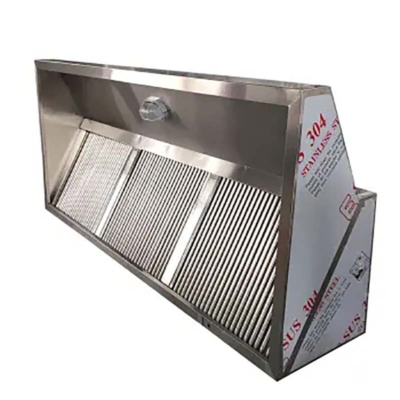 灶具用不锈钢油烟罩集成罩饭店排烟厨房餐饮通风排烟管道工程安装