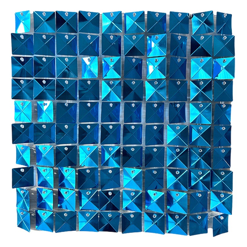 Espejo de lentejuelas con efecto 3D impulsado por el viento, cuadrado, para fiestas, decoración colorida para cumpleaños, decoración de fondo para bodas, decoración de pared