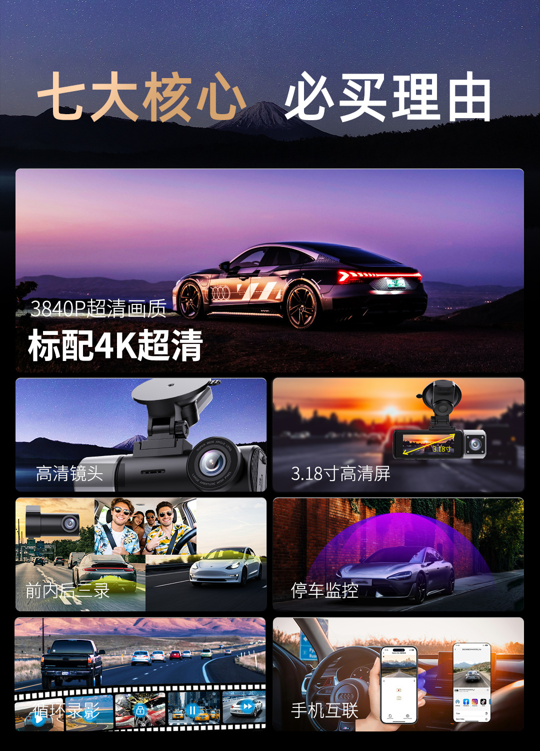 4k dashcam video recorder Russia