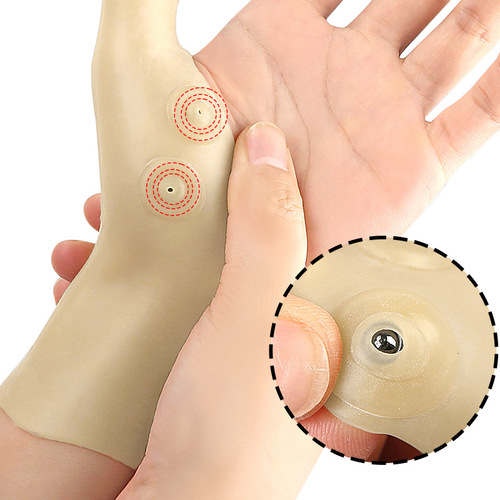 SEBS Wrist Cover Finger Wrist Twist Fixed Women's Magnet Gloves Mom's Hand Keyboard Hand Care Silicone Gloves