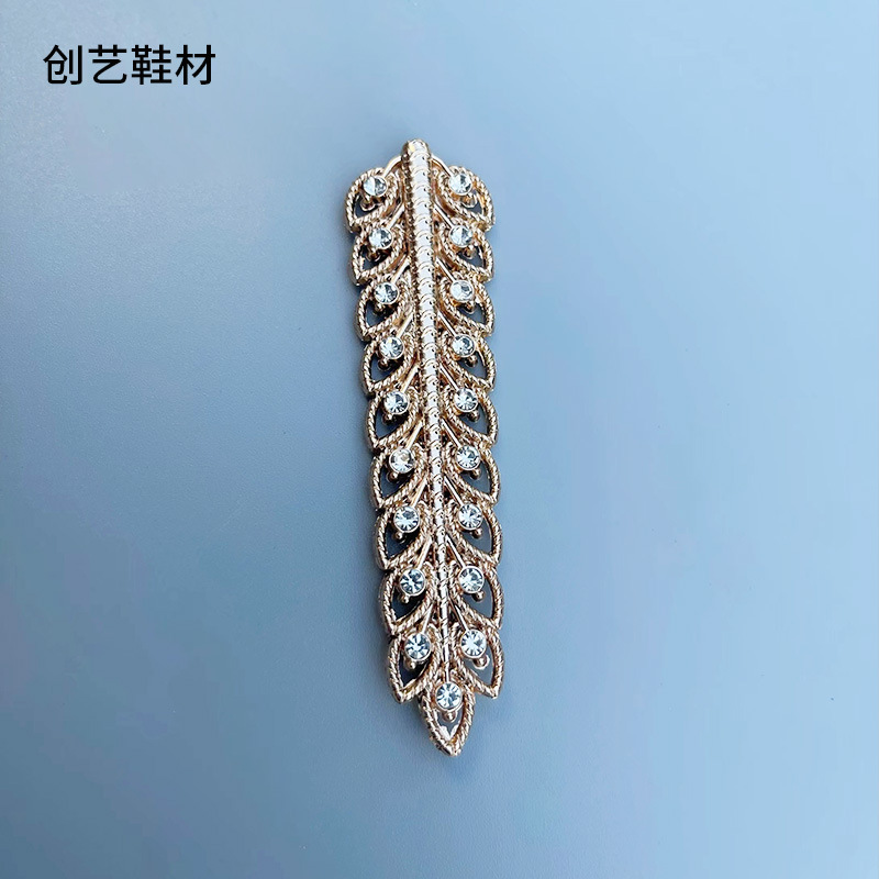 Transfronterizo nuevo tacones altos zapatillas de moda hebilla de metal de aleación de zinc hardware de equipaje hebilla de Cuello de camisa hebilla decorativa