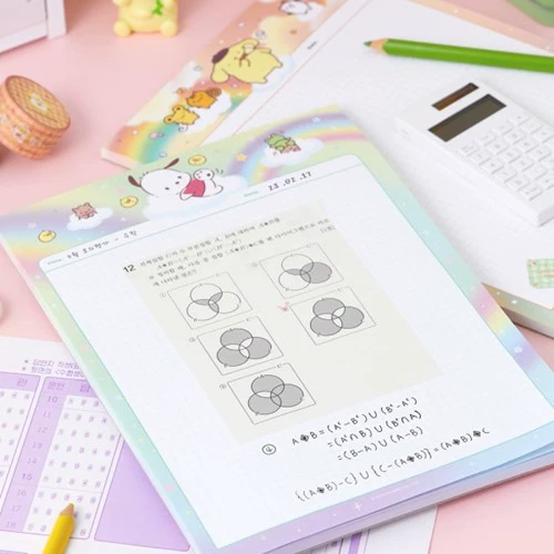 Новый блокнот Sanrio B5 для учебы, с яркими обложками и страницами для заметок