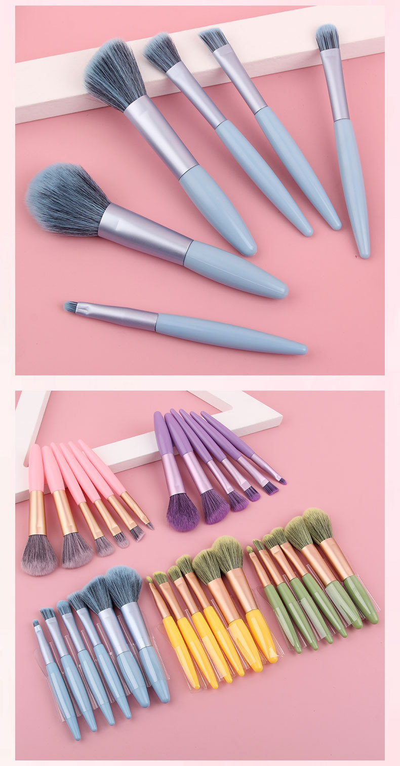 Casual Artificial Fiber Plastic Plastic Handle Makeup Brushes 1 Set display picture 1