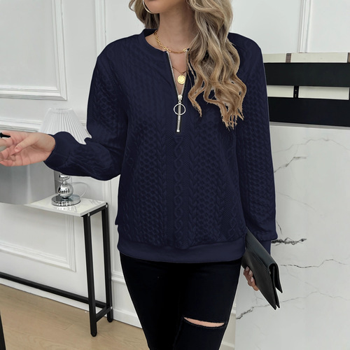 Cross-border European and American women's pullover hoodie, casual hoodie, zip-up hoodie—large quantities in stock, bulk orders welcome with favorable terms!