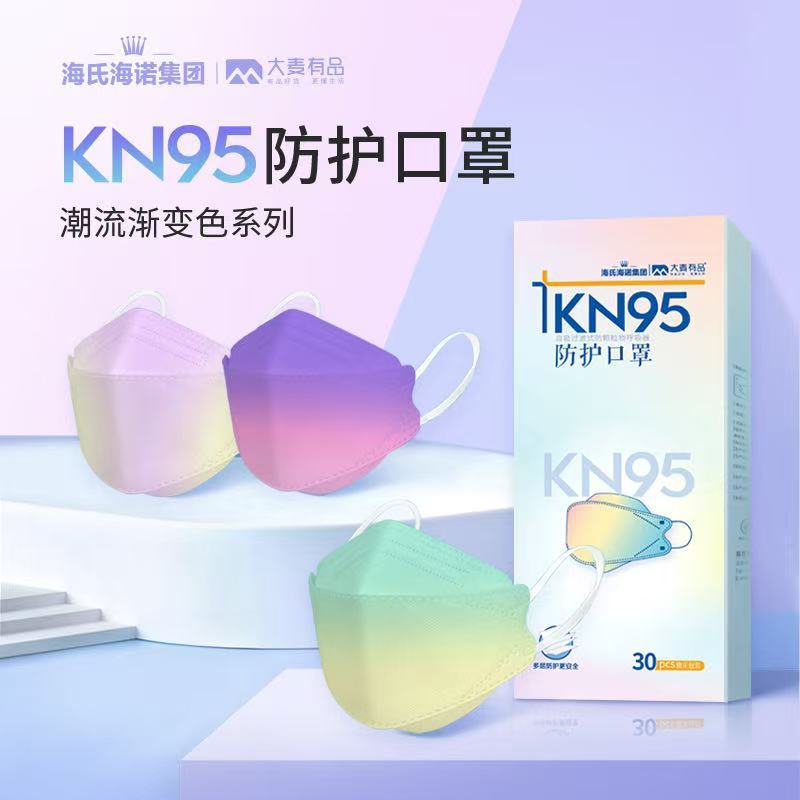 海氏海诺医用外科口罩夏季薄款清凉玻尿酸N95鱼嘴型防护儿童口罩|undefined