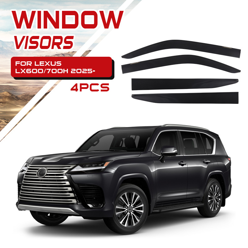 Visera para Ventana de Coche, Protector de Lluvia, Compatible con Lexus LX600 LX700 LX570 GX400 460