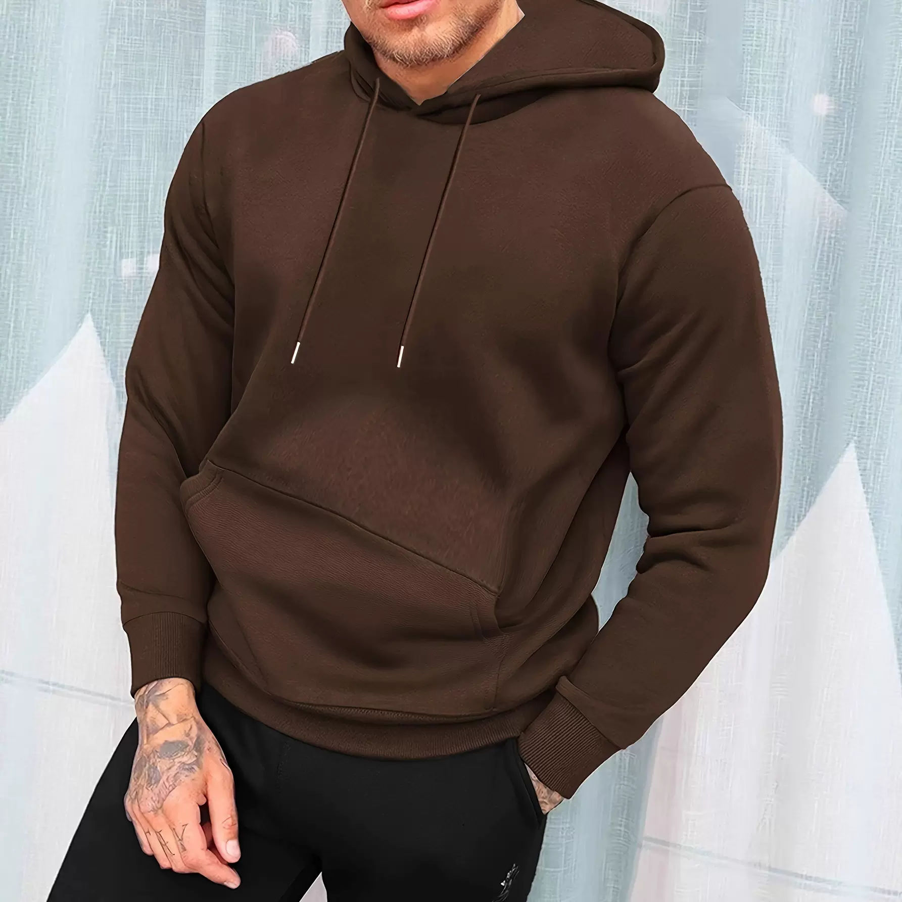 厂家直销男式春秋冬季连帽时尚休闲运动纯色男女款休闲外套卫衣