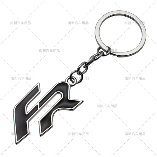 FR keychain suitable for the public, universal type, personalized creative metal keychain for cars, dropshipping