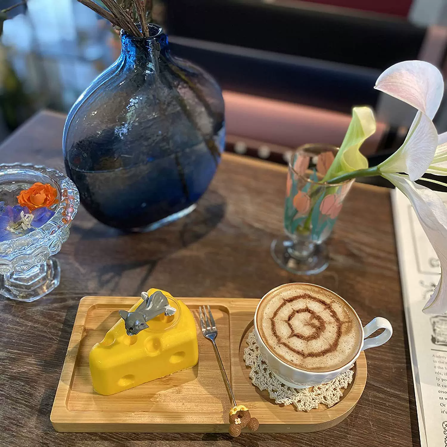 竹质托盘点心水杯盘酒店圆形茶水盘水果盘子浴室收纳盘木托盘批发