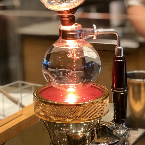Commercial siphon pot household manual coffee machine siphon coffee pot heat-resistant glass coffee utensil set
