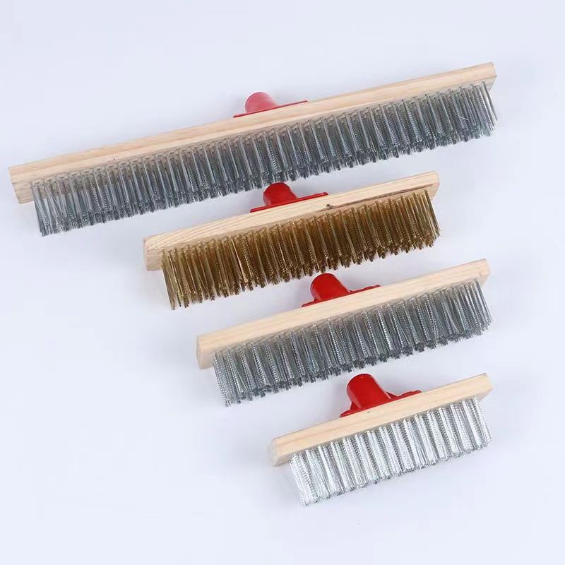 스테인레스 스틸 플로어 브러시 와이어 브러시 가정용 청소 브러시 화장실 바닥 브러시 스틸 와이어 하드 브러시 모스 브러시