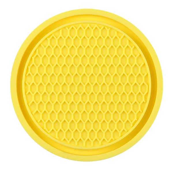 Honeycomb cushion yellow no diamond