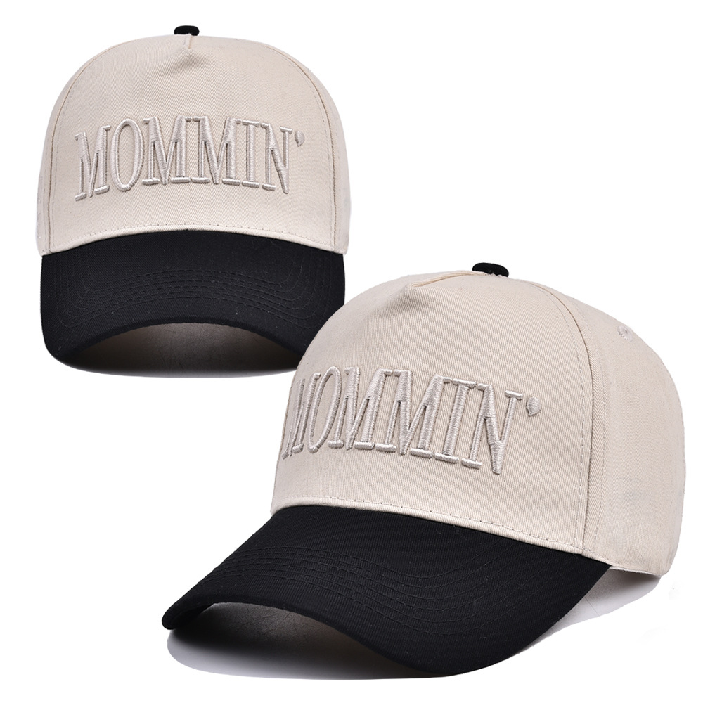 154g Weight Baseball Cap Hats Type Holiday, Shopping Occasion Cotton Material Letter, Color Block Pattern All Seasons Season Unisex Gender Simple Style Style Curved Eaves Rim Unisex Simple Style Letter Color Block Curved Eaves Baseball Cap 1