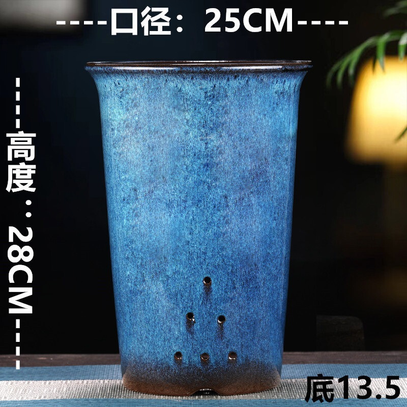 宜兴紫砂花盆直销特大兰花盆陶瓷盆景多肉君子兰简约直销|undefined