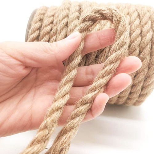 Decorative diy hand-woven fine hemp rope thick jute rope twine wholesale rope binding wire tug of war cat climbing rope