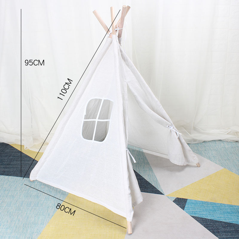 Tienda pequeña para Niños Accesorios de fotografía interior y exterior picnic bebé fiesta globo diseño hecho a mano triángulo tienda