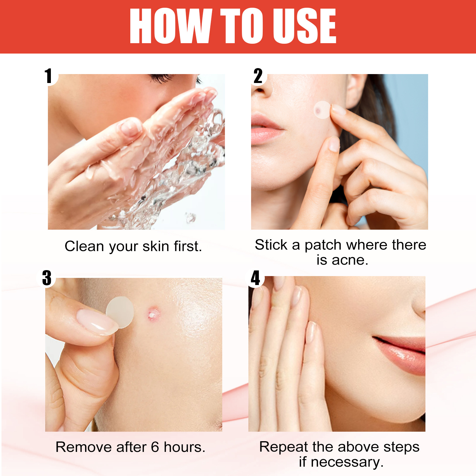 EELHOE Hydrocolloid Pore Patch, Full Coverage Concealing Acne Patch for Face, Waterproof and Breathable Acne Repair Patch