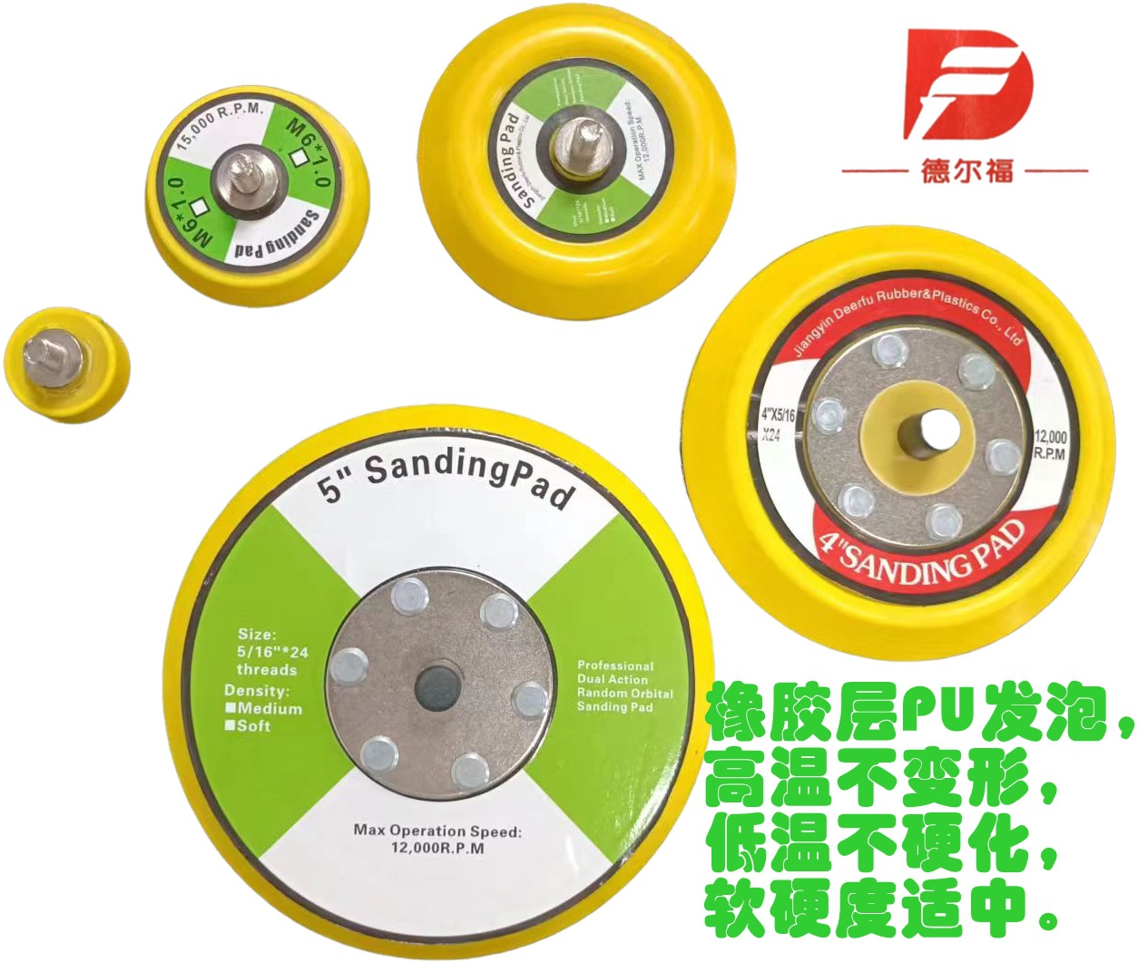 Polishing Pad Pu Foam Self-Adhesive Flocking Sanding Pad for Woodworking, Paint, Wall Hand Sanding, and Car Application in Various Scenarios